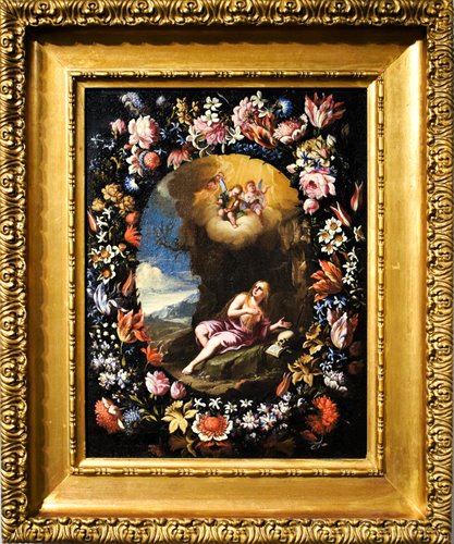 Maria Maddalena in una Ghirlanda di fiori